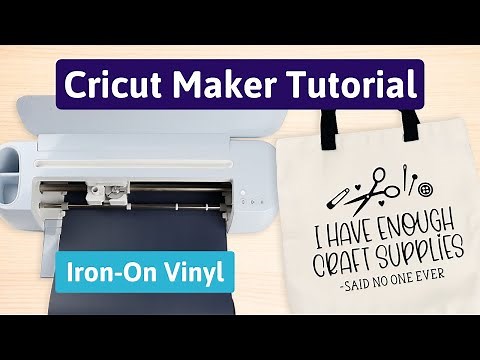 Cricut Maker Iron On Vinyl Tutorial | Beginner Cricut Project