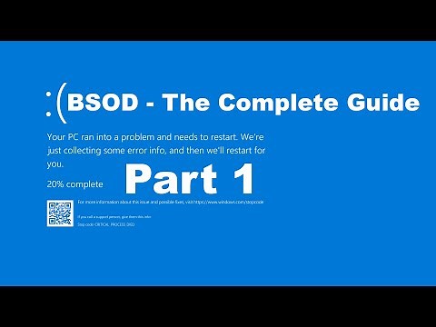 How To Fix The Dreaded Windows Blue Screen of Death (BSOD)! Part 1
