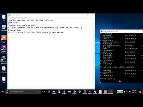 how to update python version on anaconda