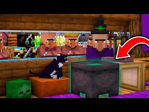 Una BRUJA se MUDA a mi ALDEA de MINECRAFT! 😱 ¿ROBO a los ALDEANOS?