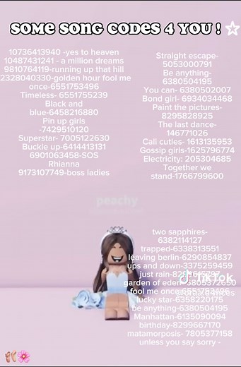 Some song codes 4 u ! || creds: @🩷 @🧿 @ALDC || #ora #aldc #roblox #fyp #fypシ #foryou #foryoupage #viral #dance #dance4life #dancemoms #fyppppppppppppppppppppppp || 🩰🌸