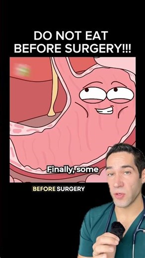 Why you CAN’T eat before surgery!