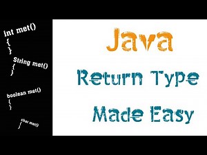 Return Type in Java Explained | Java Tutorial for Beginners