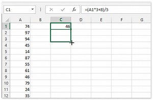 How to apply a formula to an entire column in Excel (5 tricks)