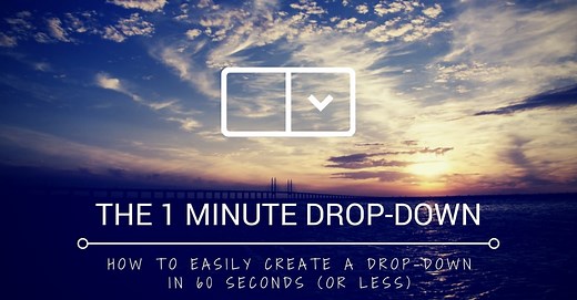 How to Create a Drop-down List in Excel (in 60 Seconds)