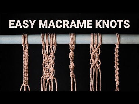 5 Basic Macrame Knots for Beginners (Used in Almost Any Project)