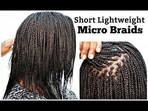 Micro Braids Tutorial On Natural Hair Short And Light Weight