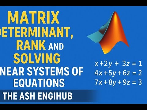 Matrix Determinant, Rank and Solving Linear system of Equations