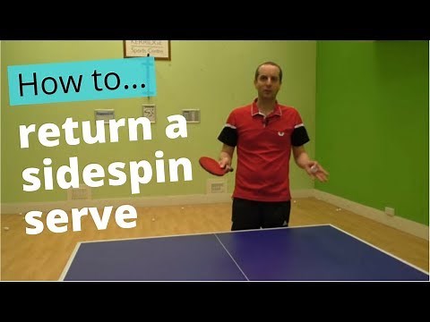 How to return a sidespin serve