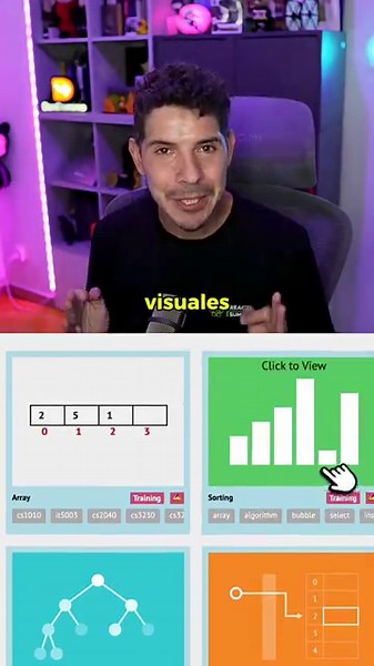 Guía visual para aprender ALGORITMOS en programación 25 algoritmos explicados paso a paso con pseudo