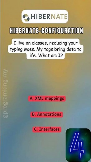 Best Hibernate configuration quiz to test your skills|@hibernate@ORM@spring 1