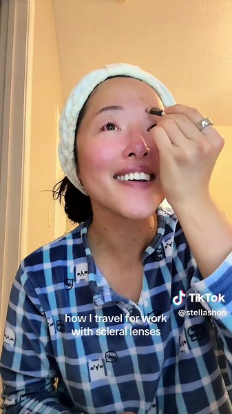 my glasses are blue light (no prescription) and help add another layer of protection for my eyes :) #scleralenses #contactlenses #stevensjohnsonsyndrome #dryeyes #optometry