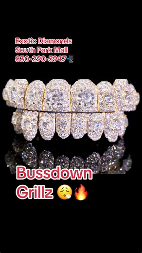 Honeymoon setting to full mosaic drip — these new Exotic Diamonds Grillz are hitting different! 💎🔥 Fully bussdown, fully icy, and crafted to shine from every angle. Pull up to South Park Mall and get your smile upgraded today! 😮‍💨✨ #ExoticDiamonds #SouthParkMall #DiamondGrillz #MosaicSetting #HoneymoonSetting
