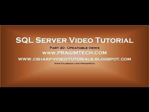 Updatable views in sql server Part 40