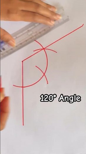 How to Construct a 120 Degree Angle Using a Compass 🔥💯Easy Step-by-Step 120°