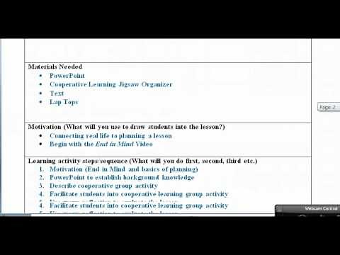 Lesson Plan With Examples Video