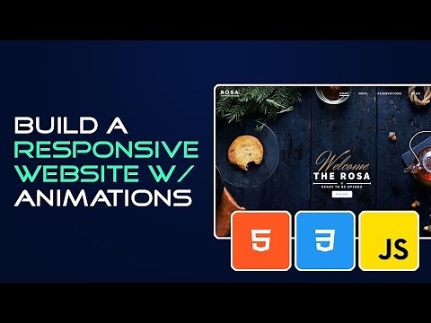 Build a Responsive Website with Animations | HTML 5 and CSS 3 Tutorial
