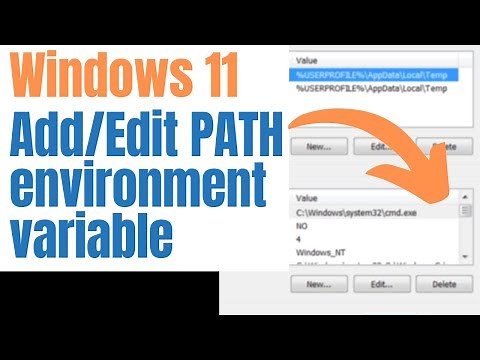 Set the PATH environment variable in Windows 11 #Windows11