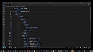 VSCode productivity hack: in long HTML files you can easily find and select a block together with a matching closing using "outward" command.