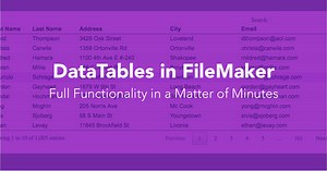 Using DataTables in FileMaker