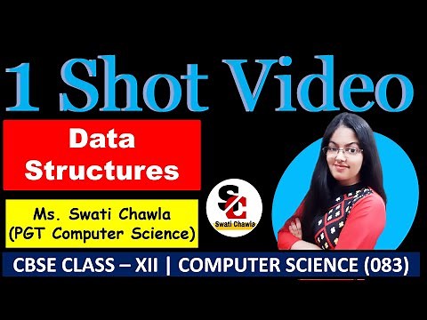 Data Structures Class 12 Computer Science | 1 Shot Video | Complete Data Structures in 1 video