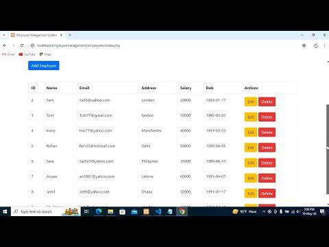 Employee Management System Using PHP and MYSQL Database