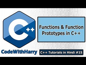 Functions & Function Prototypes in C++ | C++ Tutorials for Beginners #15