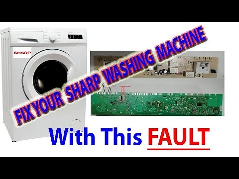 Fixing Sharp Washing Machine Fault | Not Washing | Not draining|