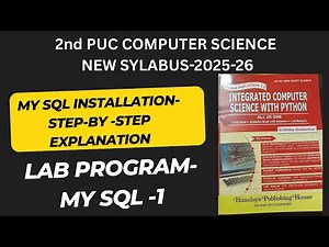 #2puc computerscience #MySQL Beginner Tutorial | Setup + SQL Lab Programs Explained Simply.#ncert