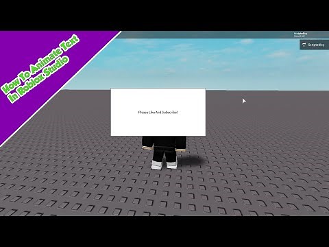 How to make Animated Text in Roblox Studio! Roblox Scripting Tutorials