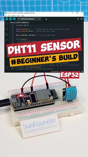 ESP32 Temperature and Humidity Sensor Project Overview