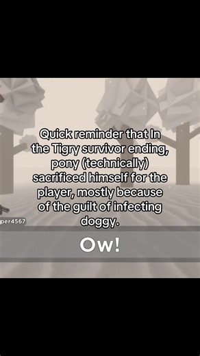 For context, he let the player take the cure for themselves, because the player was attacked by an infected and didn’t know they were immune. #fyp #piggy #foryoupage #piggypony #robloxpiggy