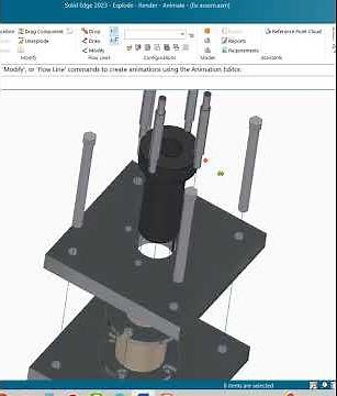 Solid Edge Exploded View #solidedgetutorials #3dvisualisation #solidworks