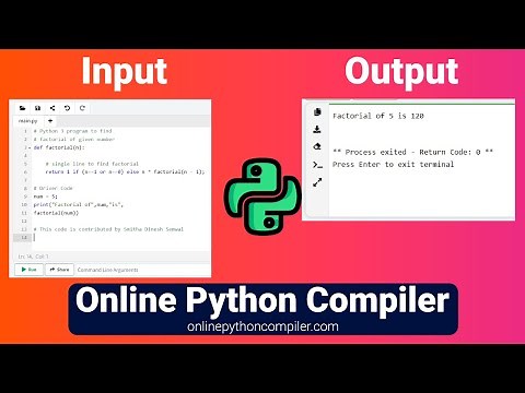 Online Python Compiler - Python Online Compiler - Online IDE Python