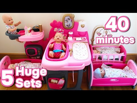 5 Huge Nursery Sets Unboxing Set Up| Baby Born & Baby Annabell In The Nursery MEGA Compilation