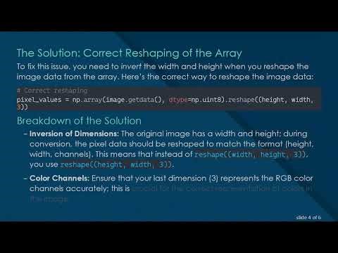 Fixing Image to Array Conversion Issues: A Guide for Python Users
