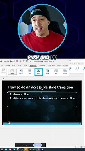 Accessible Slide Transitions in Microsoft PowerPoint | Quick Tutorial