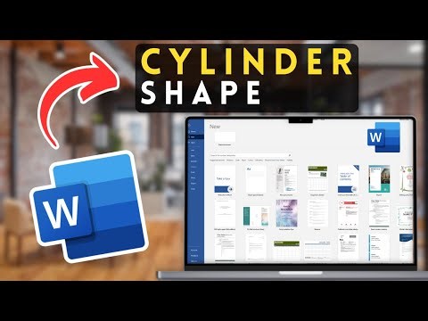 How to Draw a Cylinder Shape in Microsoft Word | MS Word Tutorial (2025)