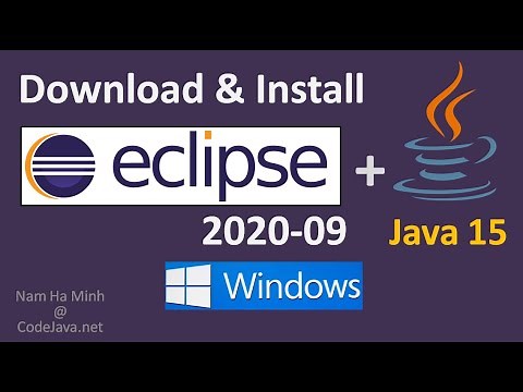 Install Eclipse IDE 2020-09 with Java 15 Support on Windows