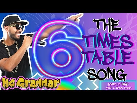Learn Your Six Times Table in Rap! | MC Grammar 🎤 | Educational Rap Songs for Kids 🎵