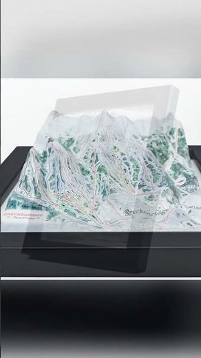 Breckenridge Ski Resort 3D Raised Relief Map