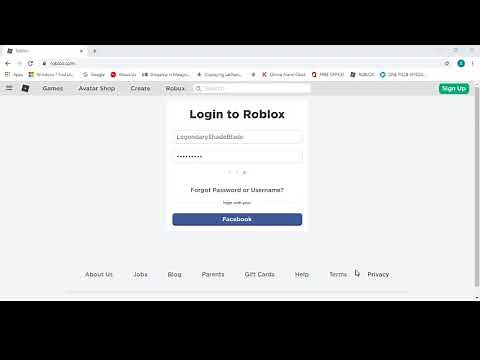 How to log in to your roblox website account