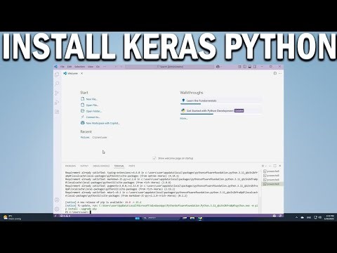 How To Install Keras for Python in VS Code