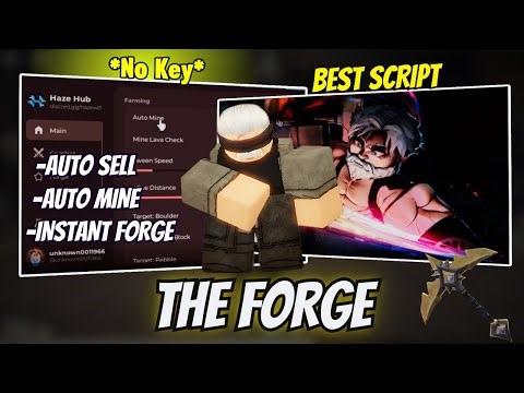 The Forge Script | Haze Hub Script Showcase (Auto Mine + Instant Forge) | Keyless – Roblox