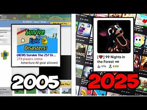 Roblox Most POPULAR Game Each Year (2005–2025)