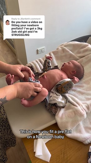 Newborn Pre-flat Cloth Nappy Fitting Guide