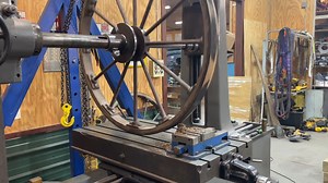 5.6K reactions · 247 shares | First job on the newly restored Horizontal Boring Mill isn’t milling, but instead I used it as a huge lathe. Trueing up the outside rim of the upper wheel on the Diresta 48” Band Saw Restoration. #vintagemachinery #machineshop #machinist #horizontalboringmill #diresta #bandsaw #restoration | VintageMachinery.org | Facebook