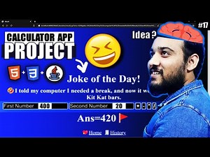 How to Make a FUN 🤣 CALCULATOR App with Random JOKES using HTML, CSS, Java JSP & Servlet 🔥