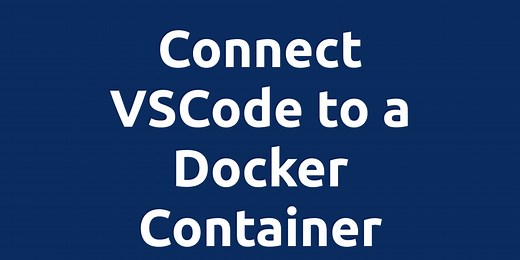 Connect VSCode to a Docker container