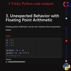 13 reactions | 5 Tricky Python code snippets | Python Coding | Facebook